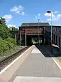 Birkenhead Park station booking office as seen from the platform.