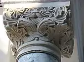 Brâncovenesc capital of from Mavrogheni Church (Bucharest, Romania)