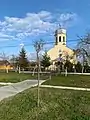 The Orthodox church in Știuca