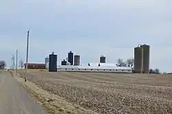 Agricultural scene south of Mount Liberty