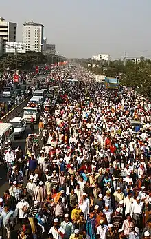 Devotees in the Dhaka metropolitan area