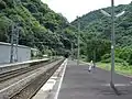 On the platform, looking toward Niimi