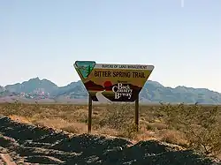 The Bitterspring trail, located off a Bureau of Land Management Back Country Byway in Coconino County