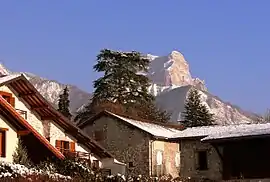 Dent de Crolles shot from Biviers.