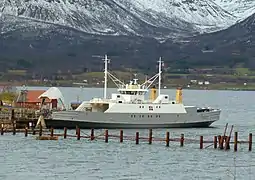 Ferry docked at Grytøya