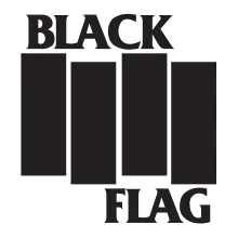 Black Flag logo consisting of four vertical black bars