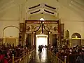 The choir loft at the southern end of the church