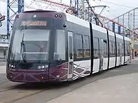 Blackpool Transport Flexity 2 in June 2013.