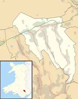 Swffryd is located in Blaenau Gwent