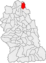 Location in Hunedoara County