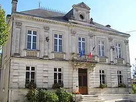 The town hall in Coteaux du Blanzacais