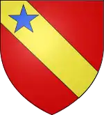 Heraldic shield of the house of Chalon, cadet branch of the lords of Arlay. They eventually succeeded to the undifferenced arms as well as to the principality of Orange.