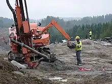 Blast hole drilling with Tamrock Scout 700