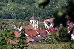 View towards the center of Unterriexingen