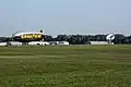 Blimps moored at the Minneapolis Crystal Airport