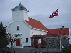 View of the local Blomvåg Church