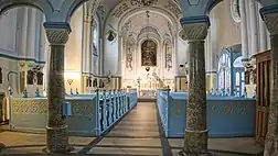 Interior view towards the altar