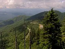 Waterrock Knob on the Blue Ridge Parkway.