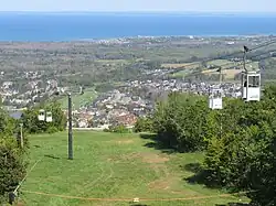 Town of The Blue Mountains viewed from the top of Blue Mountain