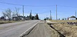 Looking west on Highway 7 in Blue Springs