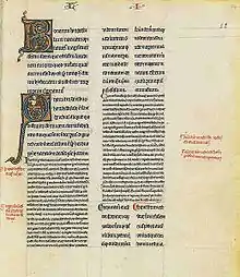 Page from a book in Latin with dense text