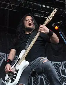 Kakaha performing with Hellyeah in 2013