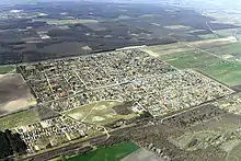 Aerial view of Bocskaikert