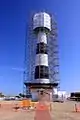 Bodie Island Light restoration work in March 2010