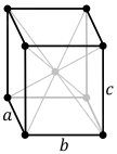 Orthorhombic, body-centered