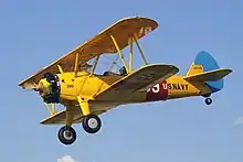 N-struts on a Boeing-Stearman Model 75