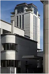 The Boekentoren, designed by Henry van de Velde, is one of the most famous university buildings