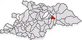 Location in Maramureș County