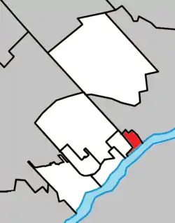 Location within Thérèse-De Blainville RCM.