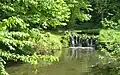 An artificial stream feeds water from the Lac de Gravelle to the other lakes in the park.