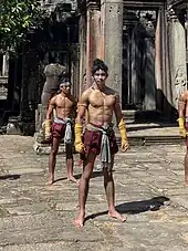 Khmer athletes practicing Bokator, a Khmer martial art