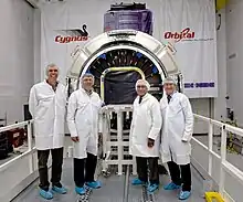 Pressurized vessel for the Cygnus spacecraft