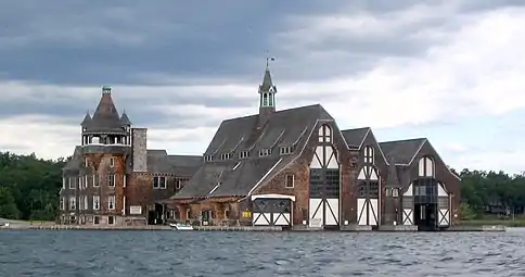 George C. Boldt Yacht House, Alexandria Bay, NY (1903), G. W. & W. D. Hewitt, architects.