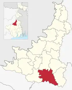 Location in West Bengal