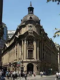 Façade of the Santiago Stock Exchange