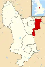 Shown within Derbyshire