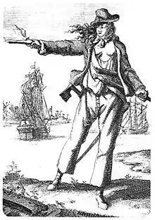 Image 47Pirate Anne Bonny (1697–1720). Engraving from Captain Charles Johnson's General History of the Pyrates (1st Dutch Edition, 1725) (from Piracy)