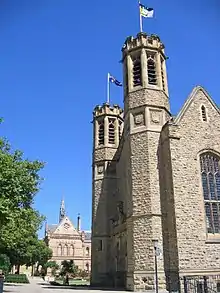 Bonython Hall (looking west) and the Mitchell Building