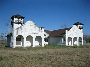 Abandoned schoolhouse in Booth