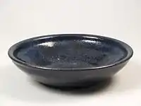 Plate with monochrome blue glaze, 1925–50