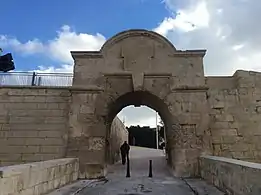 Outer gate originally leading to the now-demolished Porta Marina