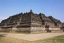 Borobudur, candi in Central Java, the largest Buddhist temple in world