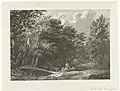 Forest landscape with wooden bridge, signed by C.C. Huijsmans, Rijksmuseum, Amsterdam.