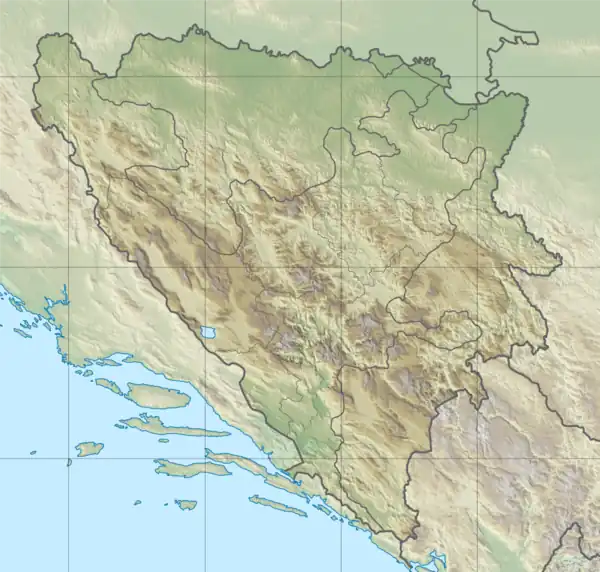 Šator is located in Bosnia and Herzegovina