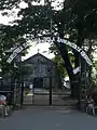 Entrance arch and walkway of the church complex