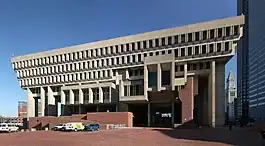 Image 32Boston City Hall is a Brutalist-style landmark in the city. (from Boston)